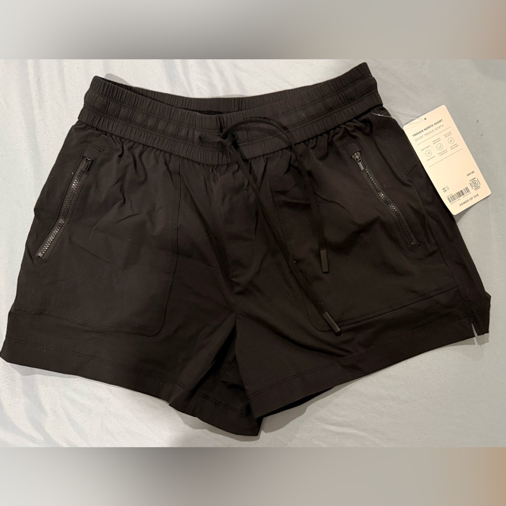 Athleta Black Athletic Shorts, Moisture-Wicking - TREKKIE NORTH SHORTS